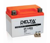 Мото аккумулятор АКБ Delta (Дельта) CT 1204 о.п. 4Ач YB4L-B, YT4L-BS Delta