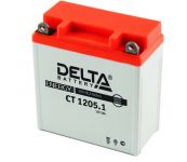 Мото аккумулятор АКБ Delta (Дельта) CT 1205.1 п.п. 5Ач 12N5-3B, YB5L-B Delta