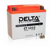 Мото аккумулятор АКБ Delta (Дельта) CT 1212 п.п. 12Ач YTX14-BS, YTX12-BS Delta