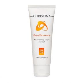 Солнцезащитный увлажняющий крем с физической защитой SPF 25 Christina (Кристина) 75 мл Christina
