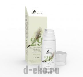 Крем флюид для лица увлажняющий № 29 для всех типов кожи Sativa