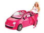 Barbie Набор Y6857 Барби Розовый Фиат с куклой