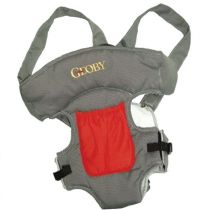 Geoby, Приспособление для переноски детей 05BD02 серый с красным карманом