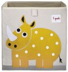 Коробка для хранения 3 Sprouts Носорог (Yellow Rhino)