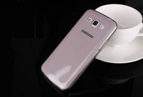 Ультратонкий силиконовый чехол для Samsung G7102 Galaxy Grand 2 (Серый (прозрачный))  Epik