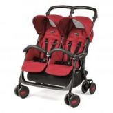 Детская коляска для двойни Peg Perego Aria Twin Shopper Classico Mod Red