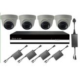 PLC комплект видеонаблюдения для помещений AVT PLC KIT indoor