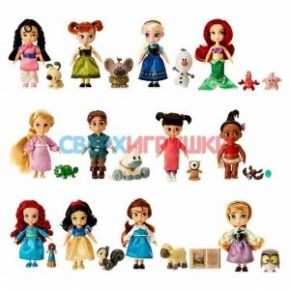 Подарочный набор 12 мини кукол в детстве Аниматор
