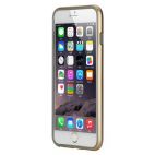 ROCK Duplex Slim Guard | Ультратонкий бампер для Apple iPhone 6/6s plus (5.5") из прочного пластика (Золотой / Champagne gold)  ROCK