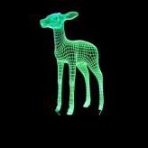 Светодиодный 3D светильник-ночник с проекцией объемного изображения "Бэмби"  Epik