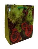 Подарочный бумажный пакет - Красные Розы (20 х 14 х 7 см.)