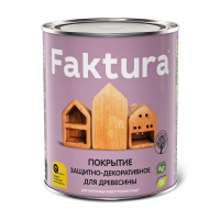 Покрытие FAKTURA защитно-декоративное для древесины орех, банка 0,7 л