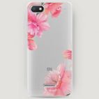RosCase | Силиконовый чехол Розовые цветочные уголки на Xiaomi Redmi 6A  Epik