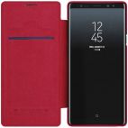 Nillkin Qin натур. кожа | Чехол-книжка для Samsung Galaxy Note 9 (Красный)  Nillkin